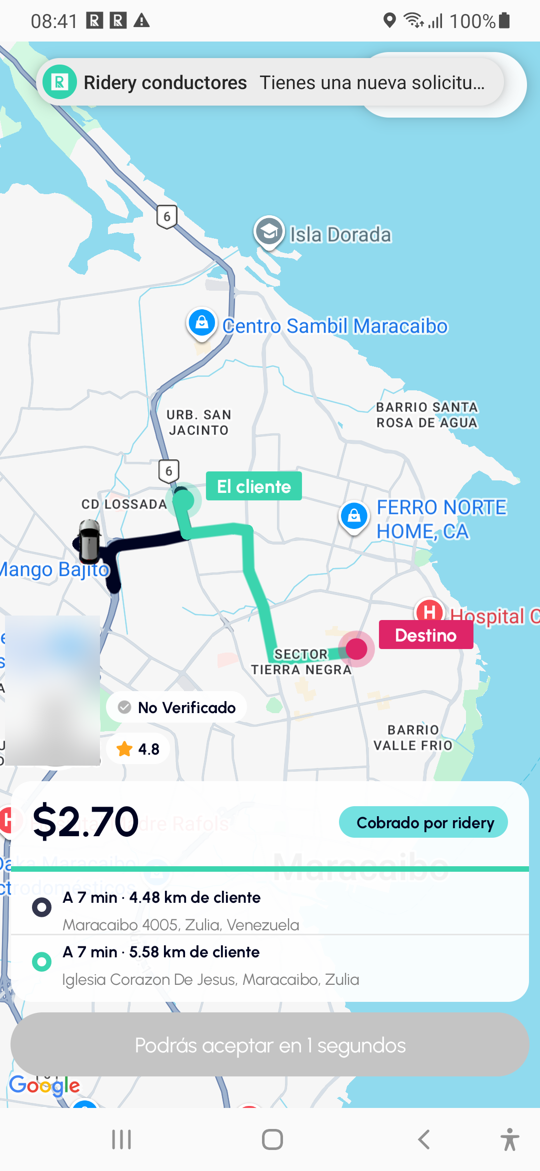 Semáforo VERDE — viaje recomendado